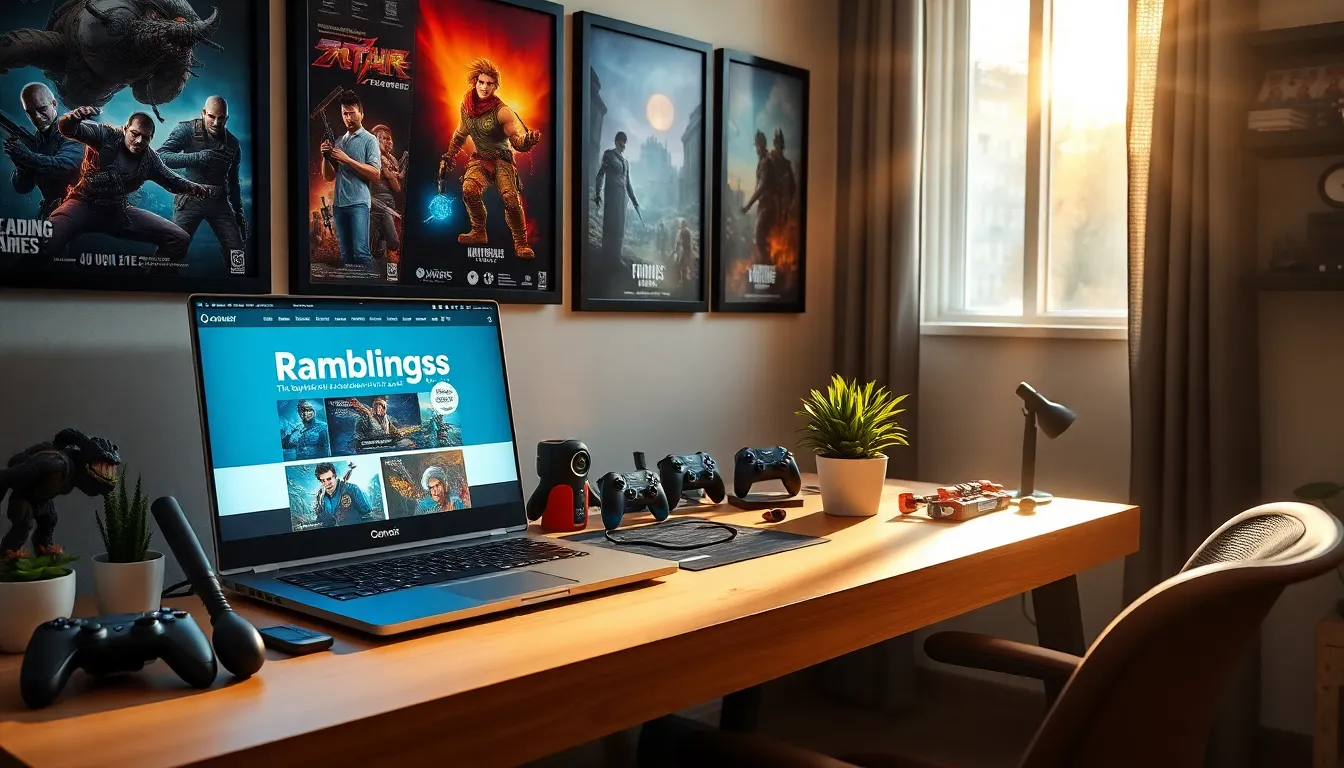 a modern gaming desk inviting feedback and communication.